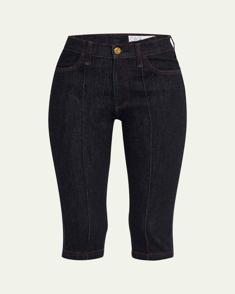Flexi Kit Mid-Rise Capri Jeans
